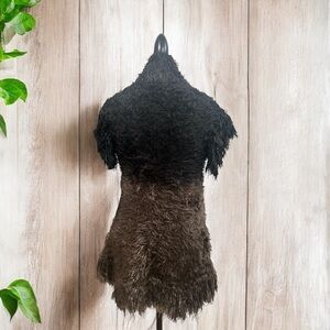 ETHYL sweater vest brown and black women’s size medium.